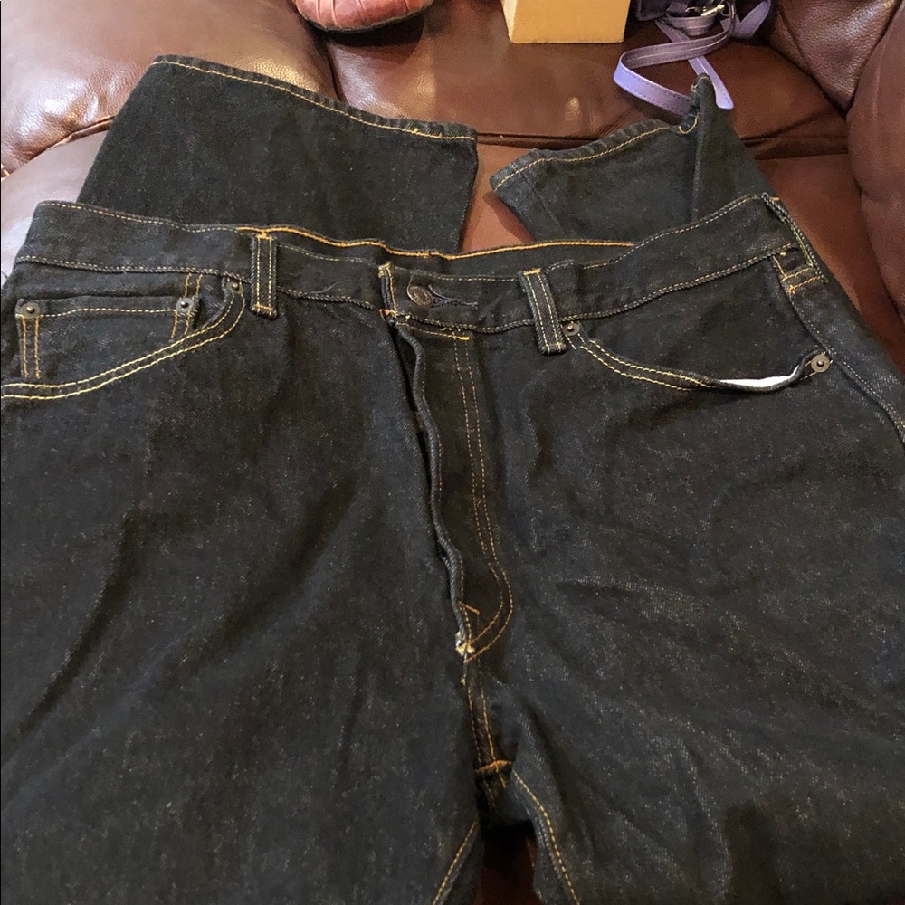 Levi 501 Men's dark Denim Jeans -Straight Fit Levi’s 36x32 never worn **36x30